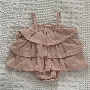 Greyson Pink Layered Kids Dress